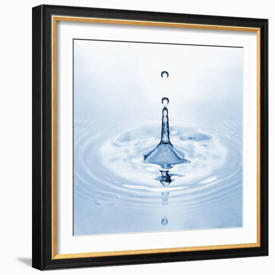 Water Droplet and Ripple-null-Framed Photographic Print