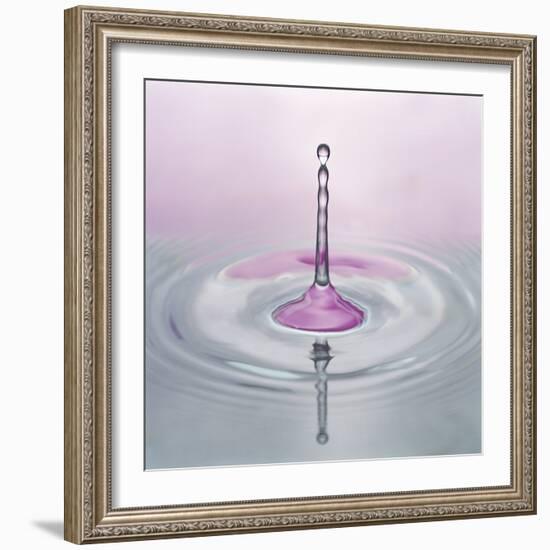 Water Droplet and Ripples-null-Framed Photographic Print