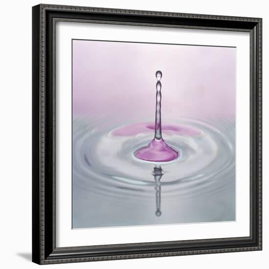 Water Droplet and Ripples-null-Framed Photographic Print