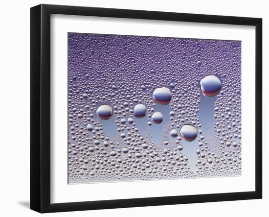 Water Droplets-null-Framed Photo