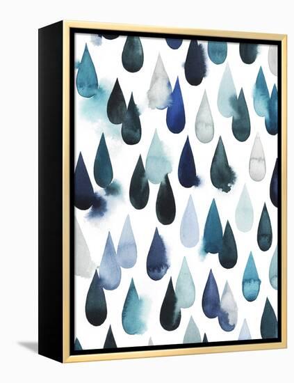 Water Drops I-Grace Popp-Framed Stretched Canvas