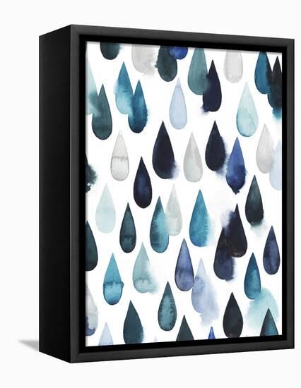 Water Drops II-Grace Popp-Framed Stretched Canvas