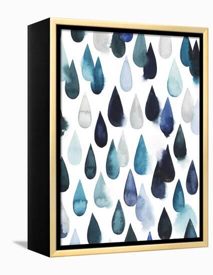 Water Drops II-Grace Popp-Framed Stretched Canvas