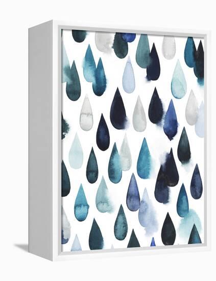 Water Drops II-Grace Popp-Framed Stretched Canvas