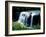 Water falling from rocks in a forest, Middle Falls, Genesee River, Letchworth State Park, New Yo...-null-Framed Photographic Print