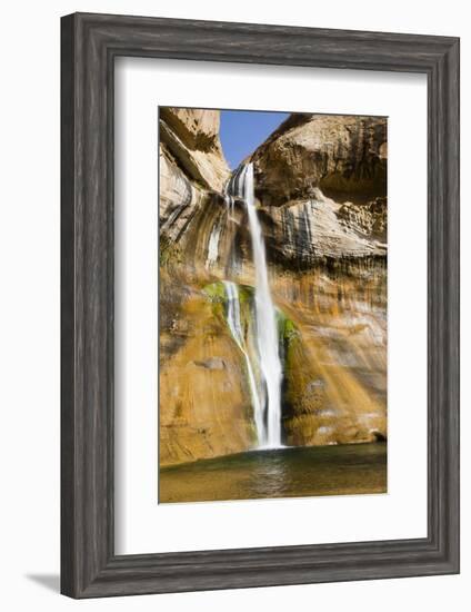 Water falling from rocks, Zion National Park, Utah, USA-Panoramic Images-Framed Photographic Print