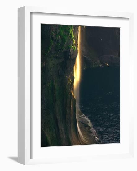 Water Falls at Sunset-null-Framed Photographic Print