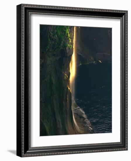 Water Falls at Sunset-null-Framed Photographic Print