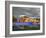 Water Feature in Front of the Potala Square Lit up with Neon Blue Lights in Early Evening, China-Don Smith-Framed Photographic Print