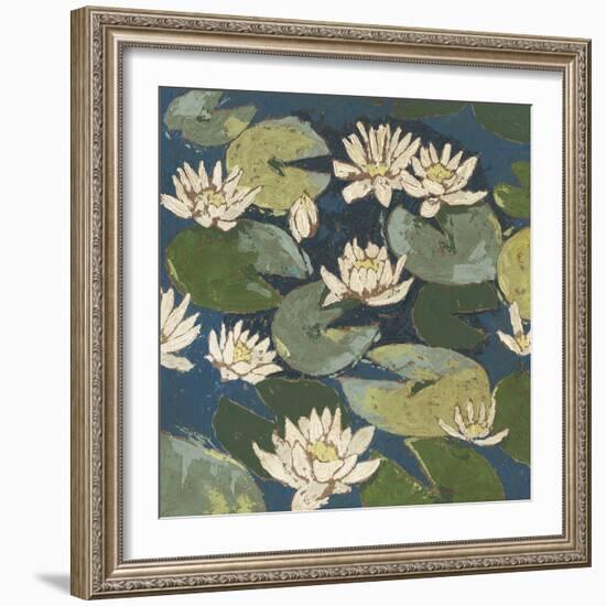 Water Flowers I-Megan Meagher-Framed Art Print