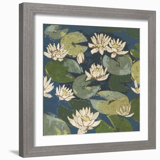 Water Flowers I-Megan Meagher-Framed Art Print