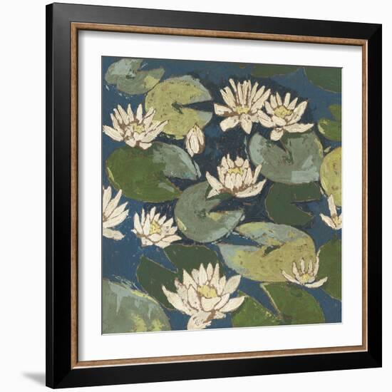 Water Flowers I-Megan Meagher-Framed Art Print