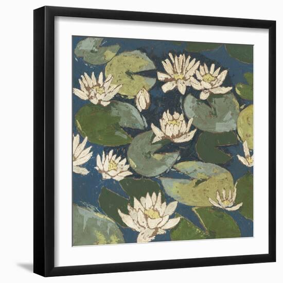 Water Flowers I-Megan Meagher-Framed Art Print