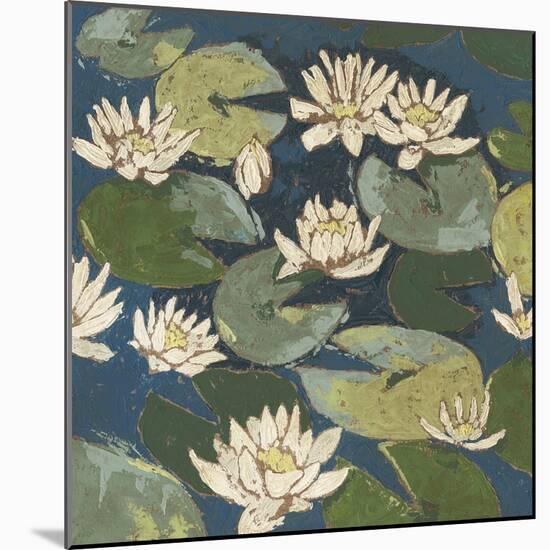 Water Flowers I-Megan Meagher-Mounted Art Print