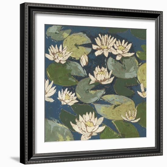 Water Flowers I-Megan Meagher-Framed Art Print