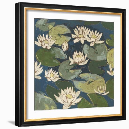 Water Flowers I-Megan Meagher-Framed Art Print