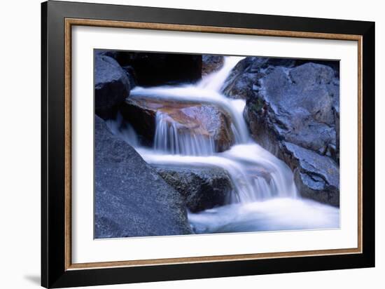 Water Flowing over Rocks in Stream-George D Lepp-Framed Photographic Print