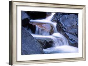 Water Flowing over Rocks in Stream-George D Lepp-Framed Photographic Print
