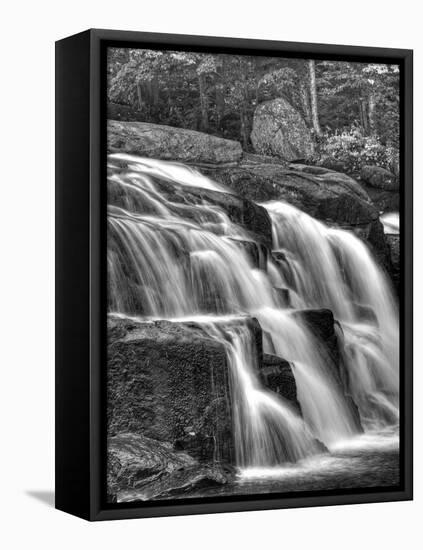 Water Flowing Over Rocks on a Waterfall-Rip Smith-Framed Premier Image Canvas