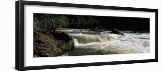 Water Flowing Through Rocks, Broken Nose Rapid, Ocoee River, Tennessee, USA-null-Framed Photographic Print