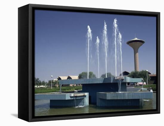 Water Fountain and Tower, Baghdad, Iraq, Middle East-Thouvenin Guy-Framed Premier Image Canvas