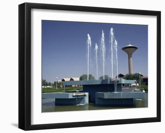 Water Fountain and Tower, Baghdad, Iraq, Middle East-Thouvenin Guy-Framed Photographic Print