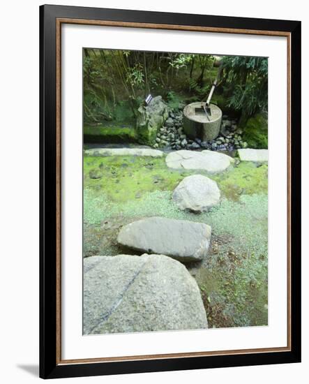 Water Fountain at Ryoanji Temple, Kyoto, Japan-Christian Kober-Framed Photographic Print