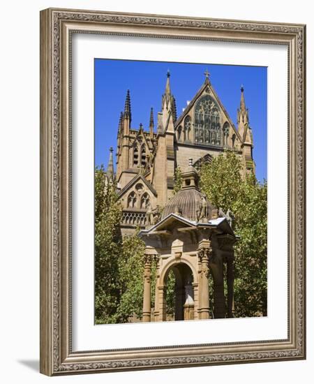 Water Fountain Near St. Mary's Cathedral, Central Business District, Sydney, New South Wales, Austr-Richard Cummins-Framed Photographic Print