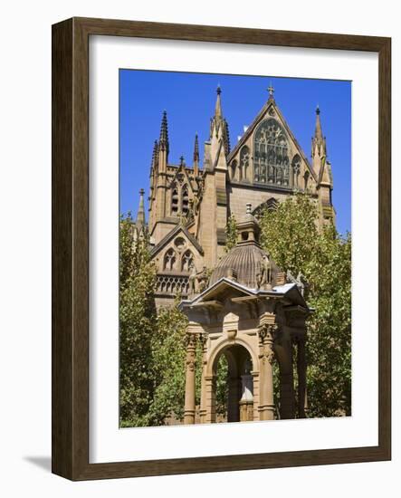 Water Fountain Near St. Mary's Cathedral, Central Business District, Sydney, New South Wales, Austr-Richard Cummins-Framed Photographic Print