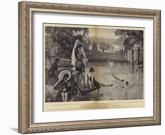 Water Frolics, the Weir Pool at Pangbourne-Robert Walker Macbeth-Framed Giclee Print