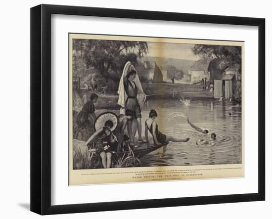 Water Frolics, the Weir Pool at Pangbourne-Robert Walker Macbeth-Framed Giclee Print