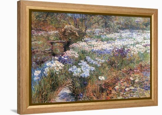 Water Garden-Childe Hassam-Framed Stretched Canvas