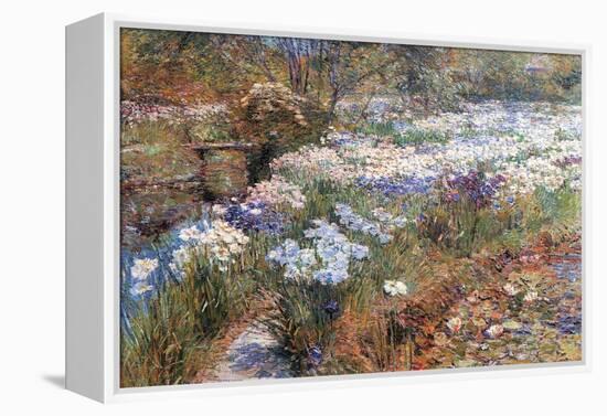 Water Garden-Childe Hassam-Framed Stretched Canvas