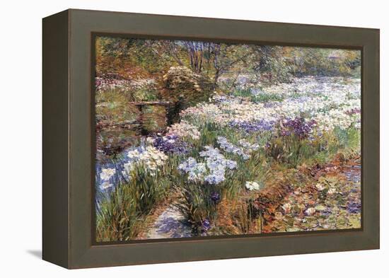 Water Garden-Childe Hassam-Framed Stretched Canvas