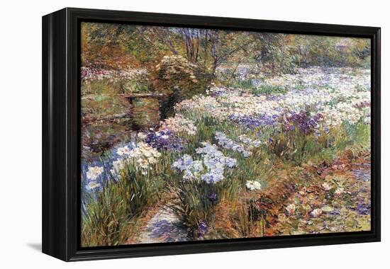 Water Garden-Childe Hassam-Framed Stretched Canvas