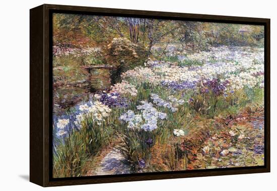 Water Garden-Childe Hassam-Framed Stretched Canvas