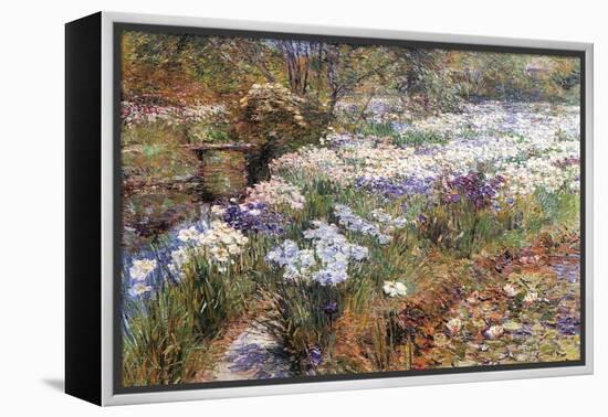 Water Garden-Childe Hassam-Framed Stretched Canvas