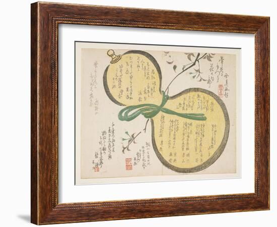 Water Gourd and Cherry Blossoms-Rosh?-Framed Giclee Print