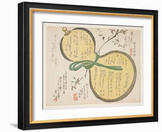 Water Gourd and Cherry Blossoms-Rosh?-Framed Giclee Print