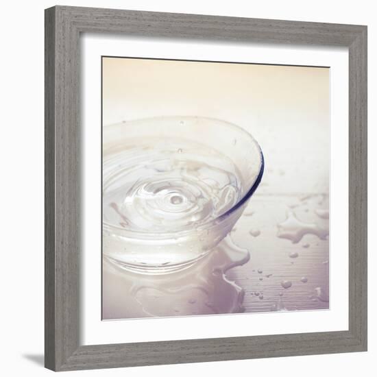 Water in a Glass Bowl-Myan Soffia-Framed Photographic Print