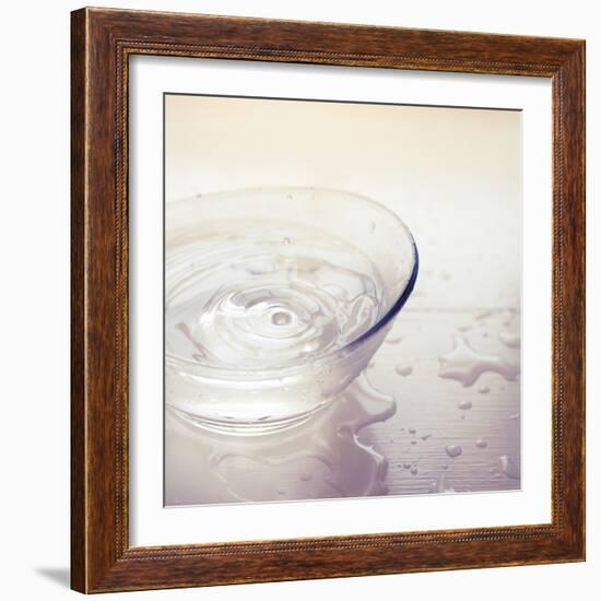 Water in a Glass Bowl-Myan Soffia-Framed Photographic Print