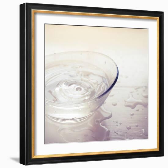 Water in a Glass Bowl-Myan Soffia-Framed Photographic Print