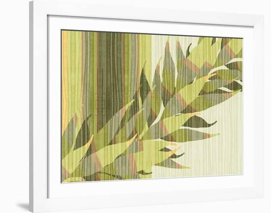 Water Leaves II-Mali Nave-Framed Giclee Print