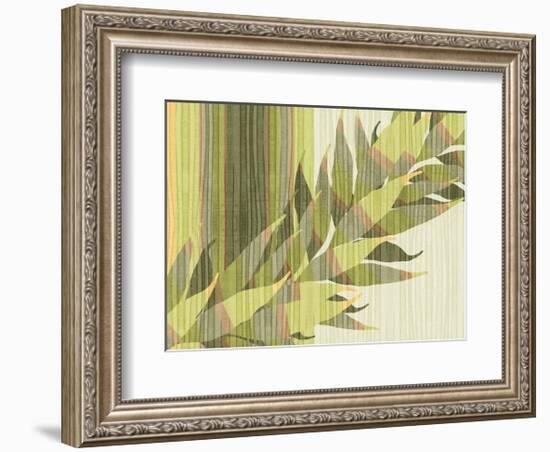 Water Leaves II-Mali Nave-Framed Art Print