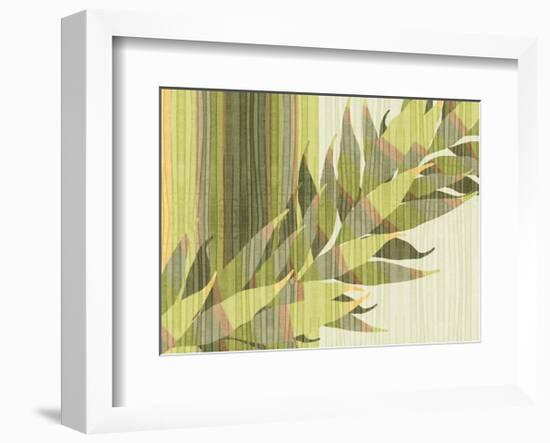 Water Leaves II-Mali Nave-Framed Art Print