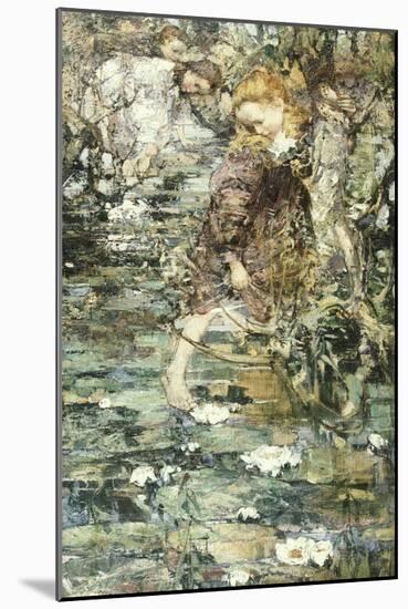 Water Lilies, 1901-Edward Atkinson Hornel-Mounted Giclee Print