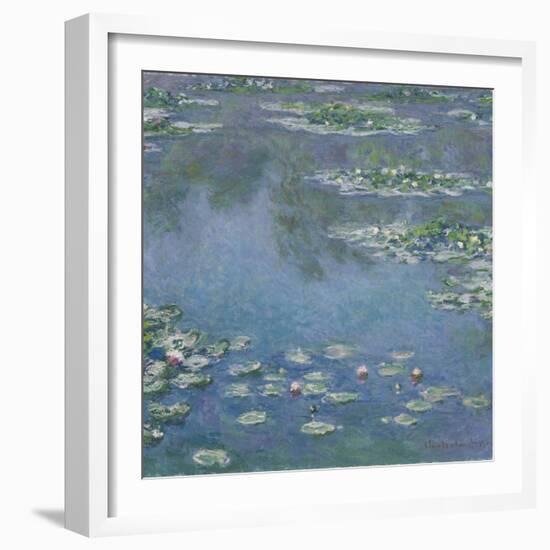 Water Lilies, 1906-Claude Monet-Framed Giclee Print