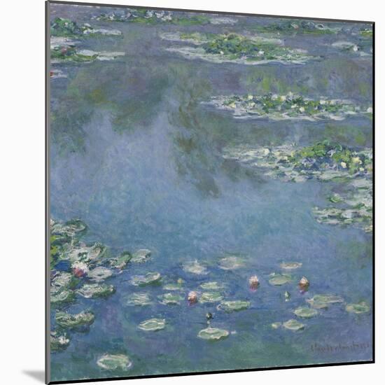 Water Lilies, 1906-Claude Monet-Mounted Giclee Print