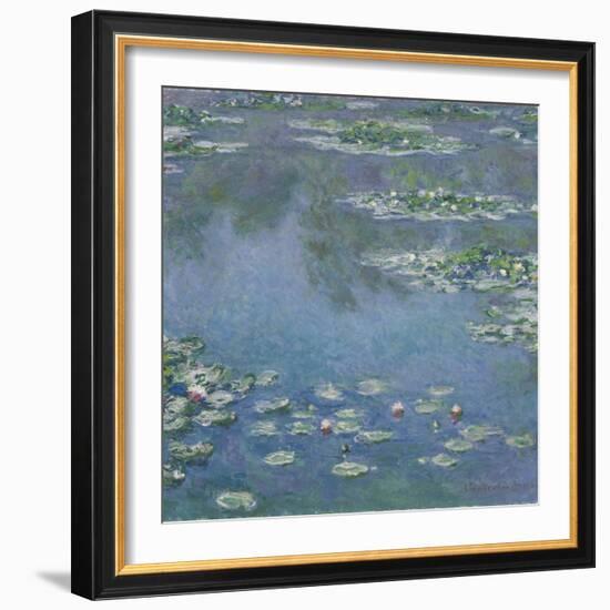 Water Lilies, 1906-Claude Monet-Framed Giclee Print