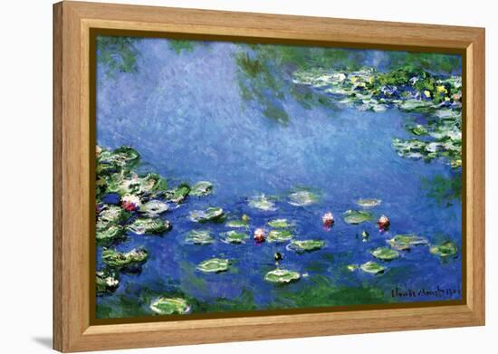 Water Lilies, 1906-Claude Monet-Framed Stretched Canvas